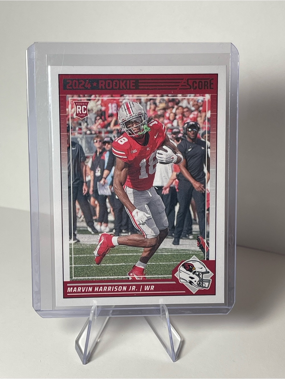 Panini Marvin Harrison Jr. Football Card - Red & White